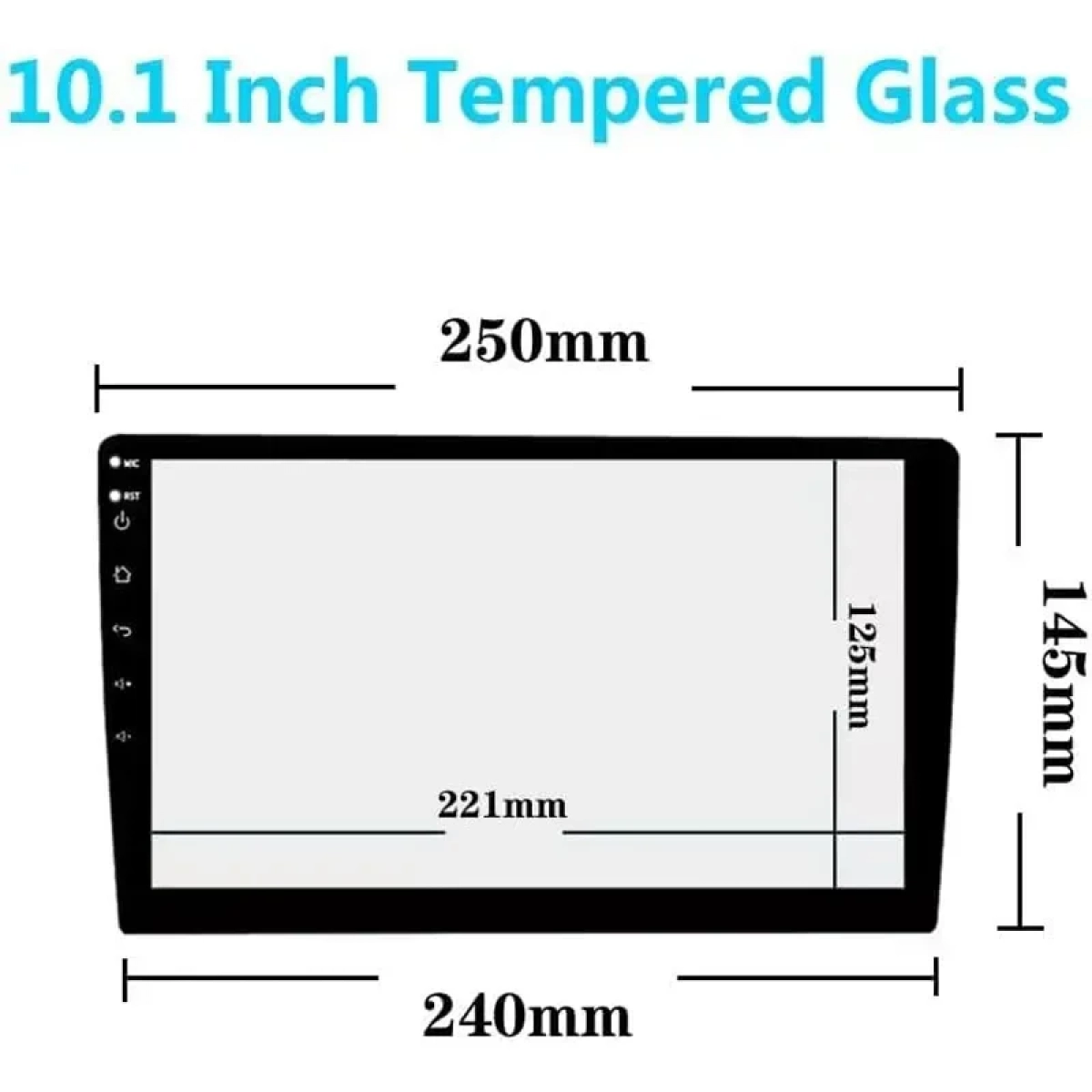 Touch screen Bluetooth oθόνη αυτοκινήτου 10″ Pervoi CTC-1081 Μαύρο