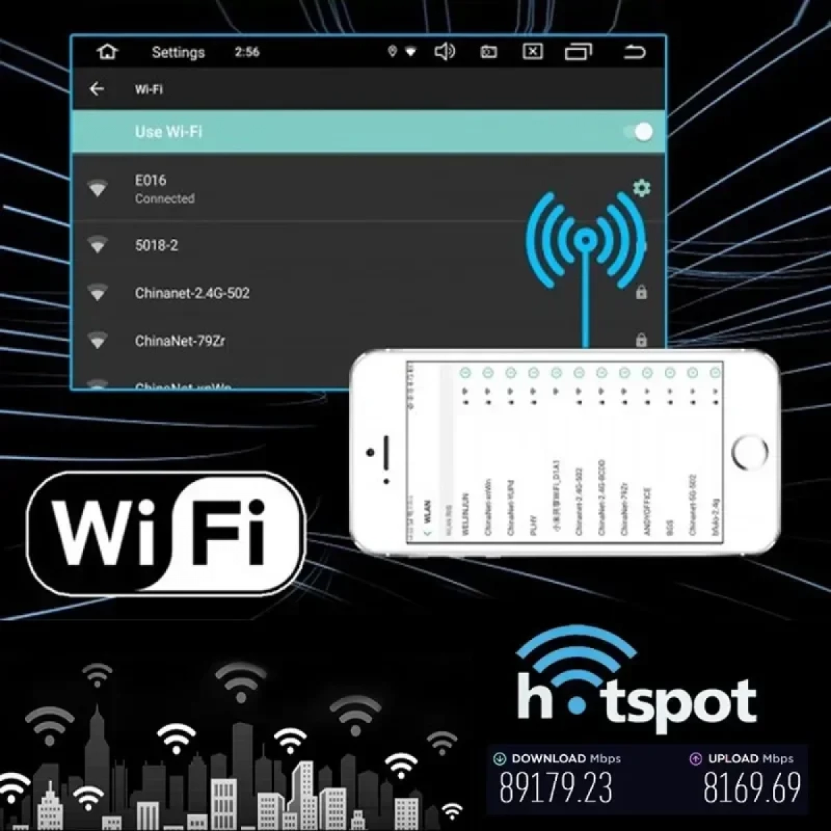 Touch screen Bluetooth oθόνη αυτοκινήτου 10″ Pervoi CTC-1081 Μαύρο