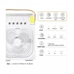 Φορητό air cooler fan 3 ταχυτήτων 3W με ψεκασμό