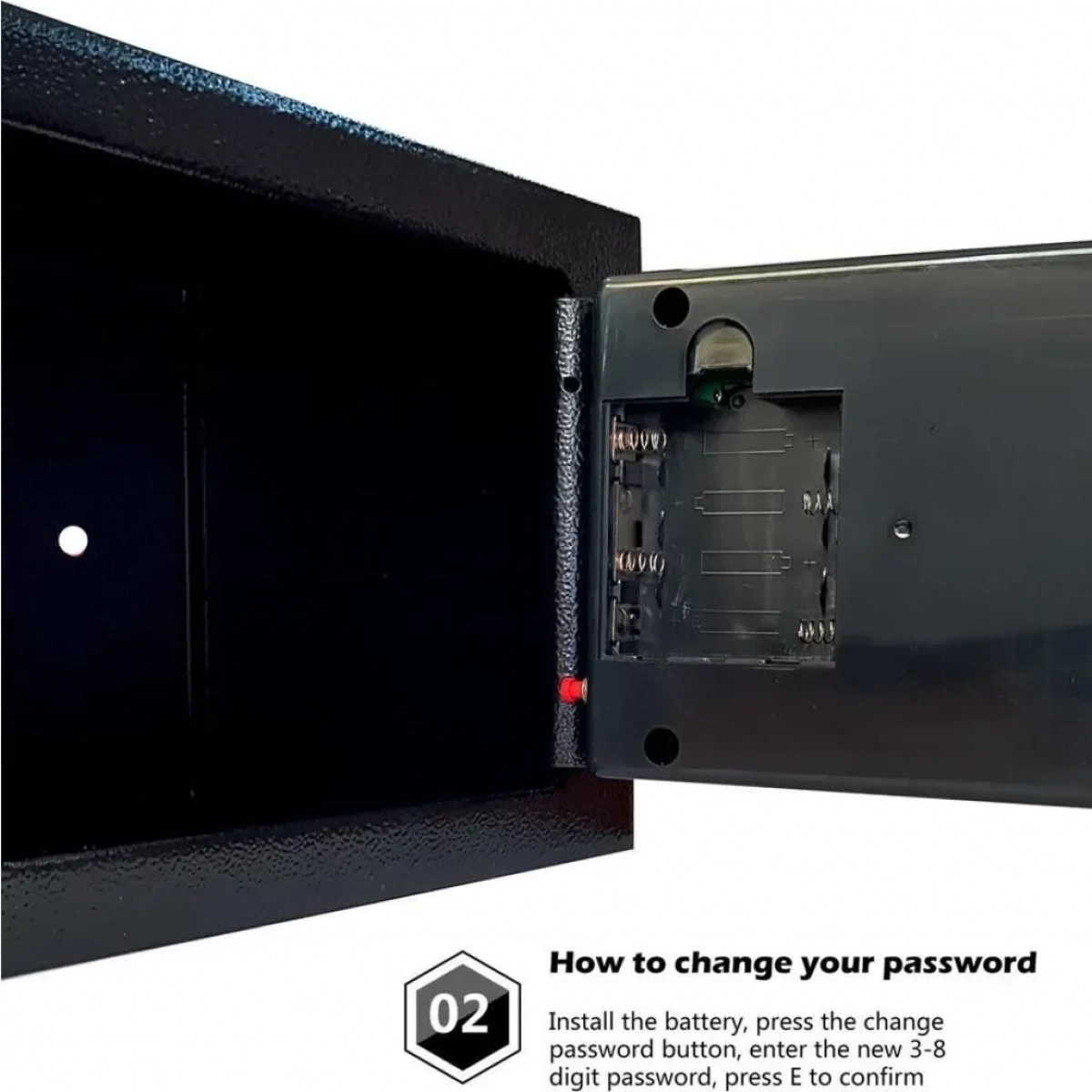 Χρηματοκιβώτιο ασφαλείας DOEM27, 3-8 ψηφίων, 17x23x17cm