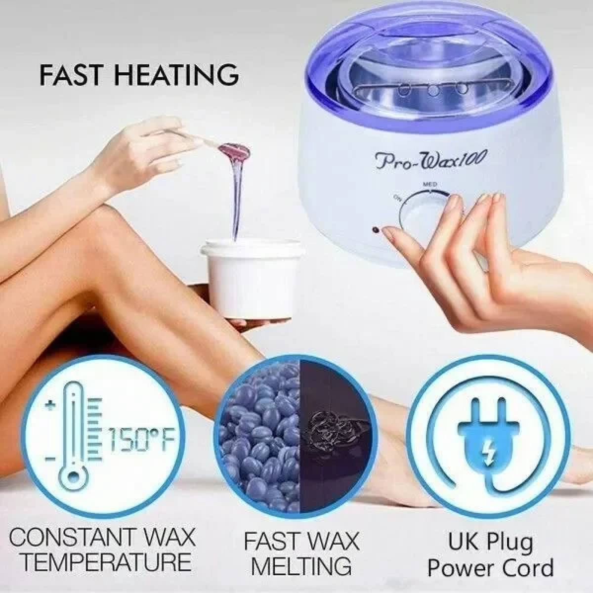 Pro Wax Κεριέρα Αποτρίχωσης με Κάδο 400ml 100W 55539