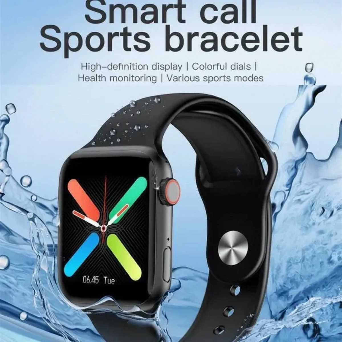 Andowl Q19 Smartwatch με Παλμογράφο (Ροζ)