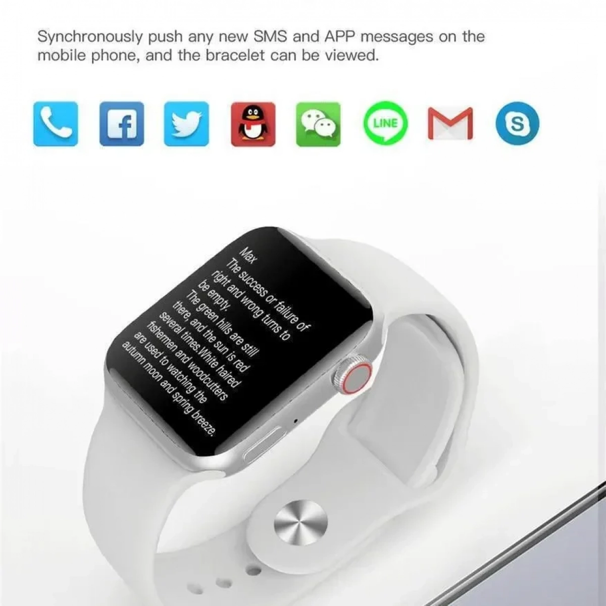 Andowl Q19 Smartwatch με Παλμογράφο (Ροζ)