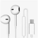 Earphone GJ011 In-ear Handsfree με Βύσμα USB-C Λευκό