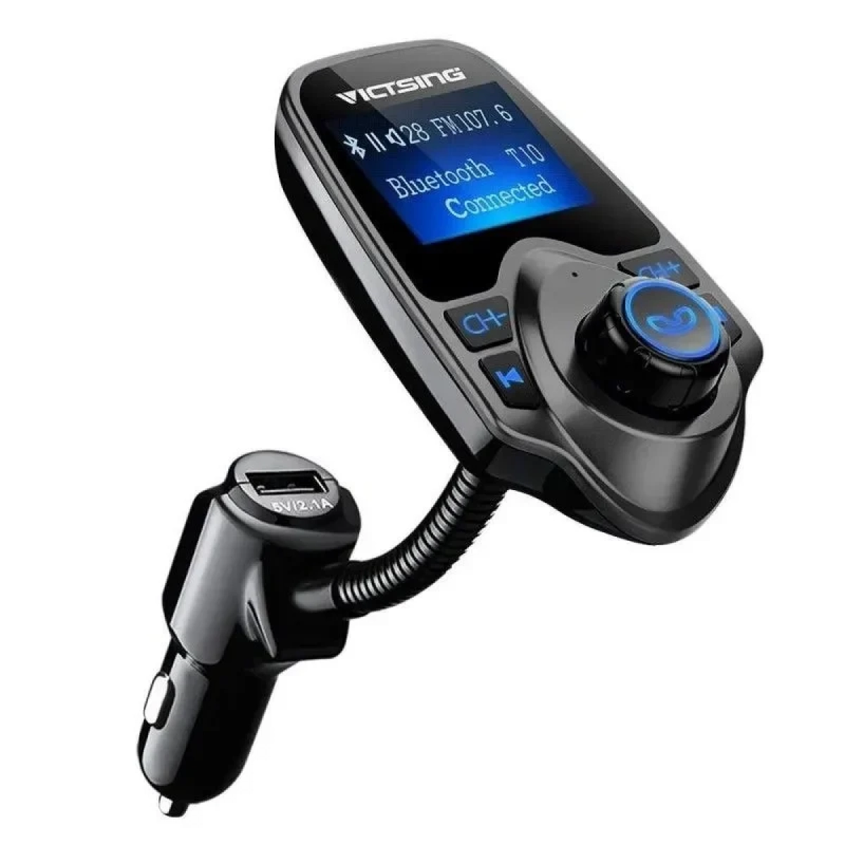 ARTSOUND T10 Ασύρματος Αναμεταδότης Αυτοκινήτου FM Hands-Free Bluetooth MP3 Player