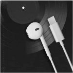 Earphone GJ011 In-ear Handsfree με Βύσμα USB-C Λευκό