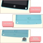 Τάμπλετ Γραφής LCD 12'' - Colorful Writing Tablet - Γαλάζιο - Image 3