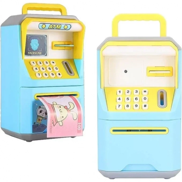 Money Box για παιδιά Κινούμενα σχέδια μουσικής Κωδικός κατάθεσης Μηχάνημα αυτόματης κύλισης χρημάτων Atm