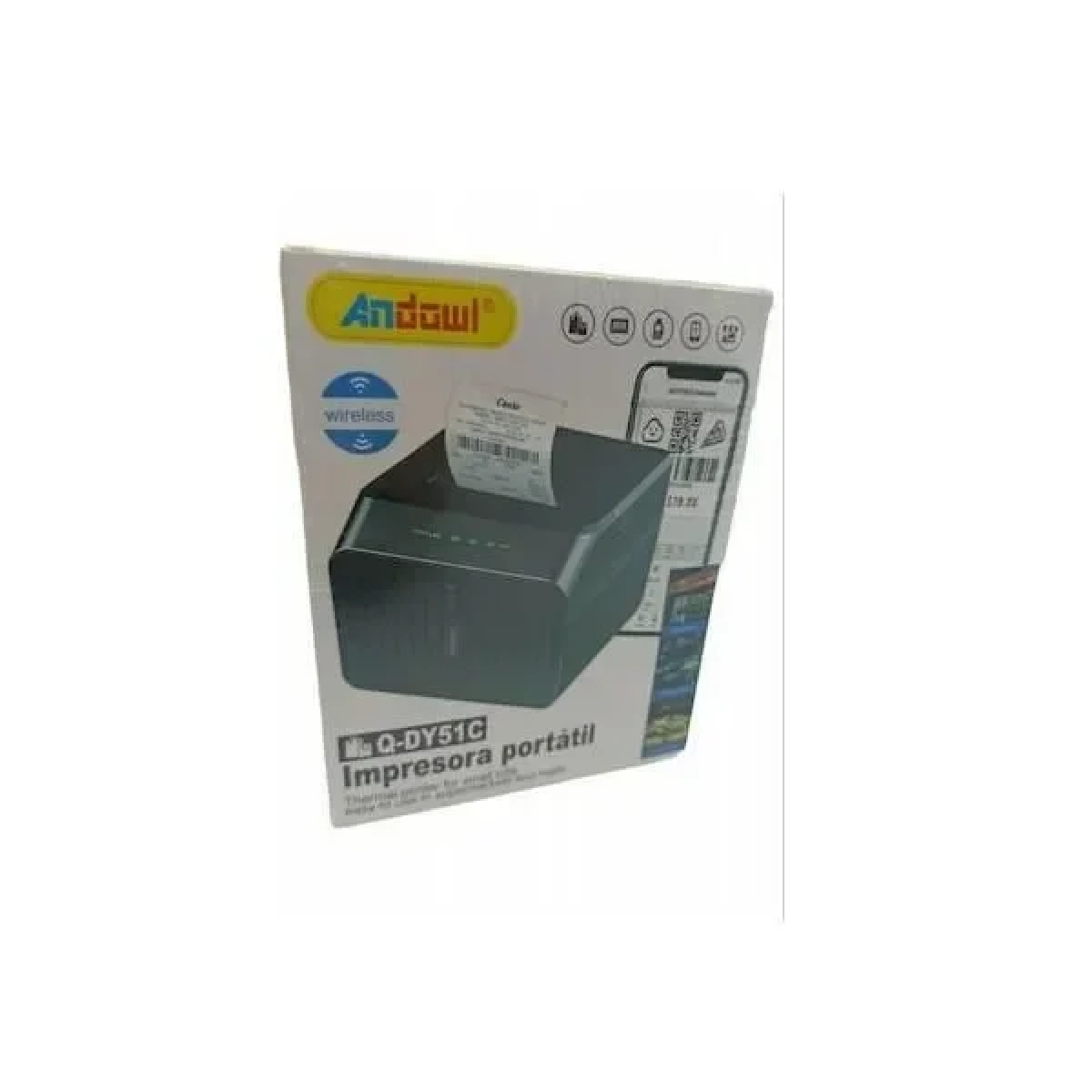 ΦΟΡΗΤΟΣ ΘΕΡΜΙΚΟΣ ΕΚΤΥΠΩΤΗΣ ANDOWL Q-DY51C - Image 5
