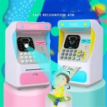 Κουμπαράς Πλαστικός Mini Atm Money Bank Ροζ 16x14x26.5cm