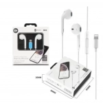 M80 In-ear Handsfree με Βύσμα Lightning Λευκό