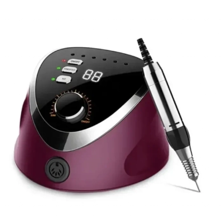 SML M12 Τροχός Νυχιών Ρεύματος 35000rpm με Πεντάλ σε Σκούρο Μωβ Χρώμα 35W