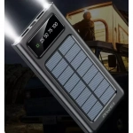 Power Bank Awei P130K Ηλιακό 10000mAh με 2 Θύρες USB-A & Θύρα USB-C Quick Charge 3.0 Μαύρο