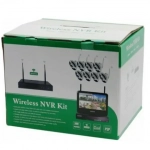 Ολοκληρωμένο Σύστημα CCTV με 8 Ασύρματες Κάμερες NVR Kit 12V 2A SE-CC-1451