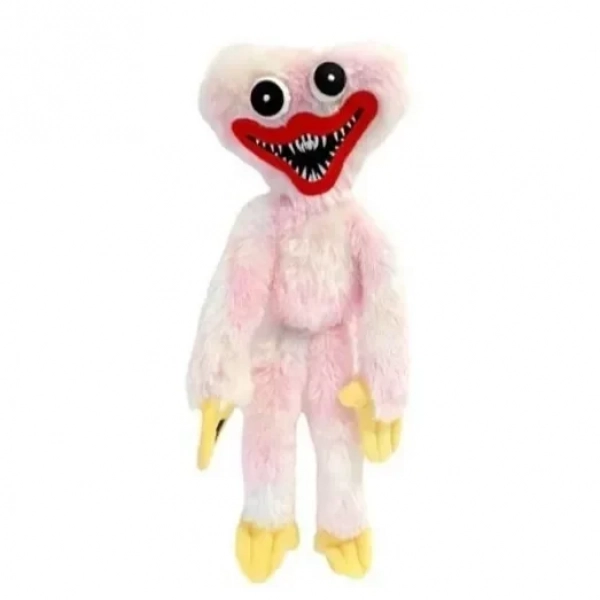 Huggy Wuggy Βελούδινη Κούκλα Μπρελόκ 20cm - Απαλό Ροζ