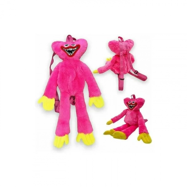 Backpack Λούτρινο Huggy Wuggy Ροζ 28*30CM (G740988)