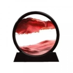 Τρισδιάστατο Διακοσμητικό Έργο Τέχνης με Κινούμενη Άμμο - 3D Moving Sandscapes 26cm - Κόκκινο