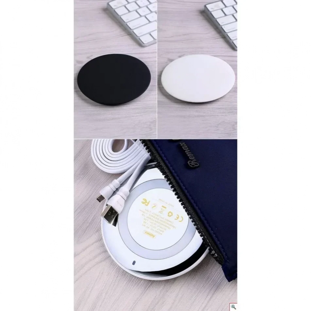 Remax Ασύρματος Φορτιστής (Qi Pad) 5W Μαύρος ( RP-W3)