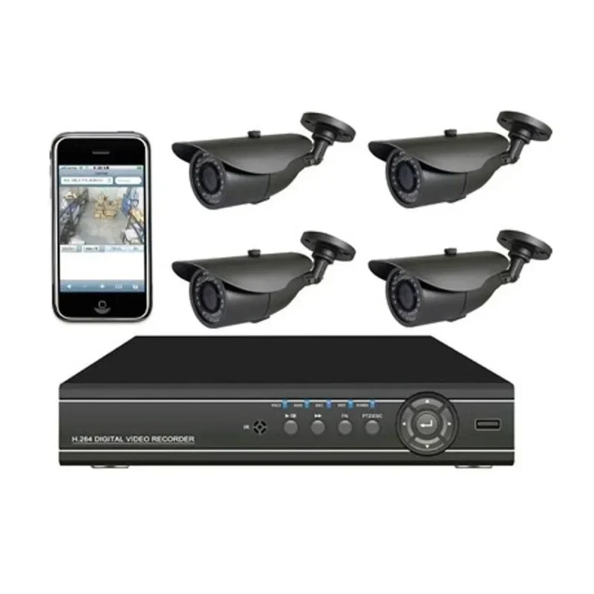 Ολοκληρωμένο Σύστημα CCTV GSM με 4 Κάμερες 000054 (2214)