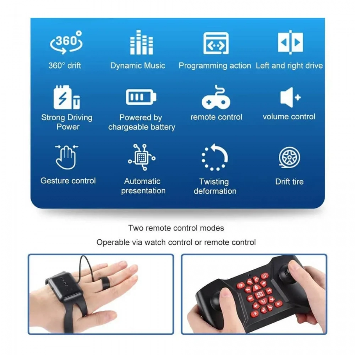 RQ2087 Ακροβατικό 4x4 Τηλεκατευθυνόμενο Αναρριχητικό Αυτοκίνητο - μπλε