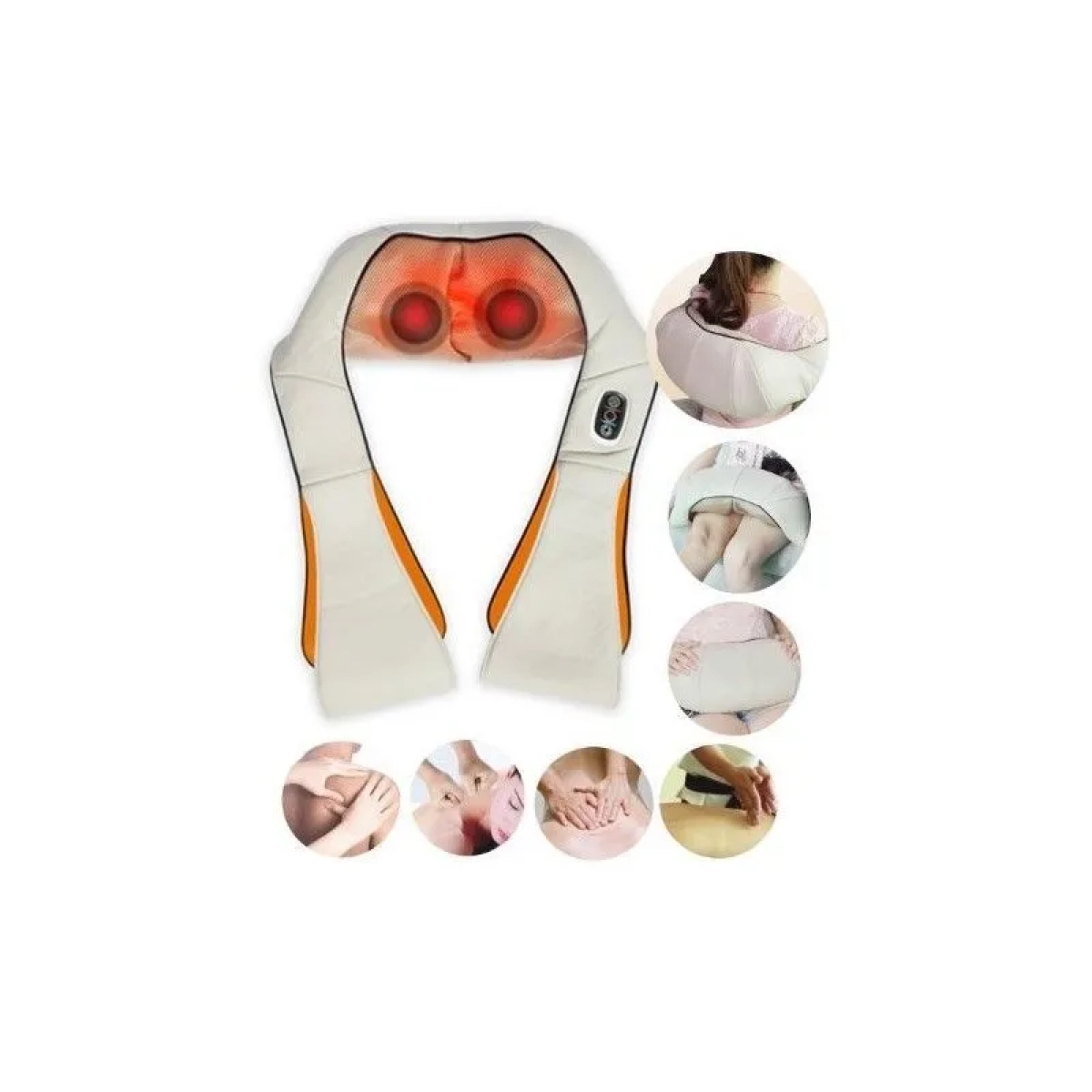Συσκευή Μασάζ Shiatsu για τον Αυχένα με Υπέρυθρη Θερμότητα 8452