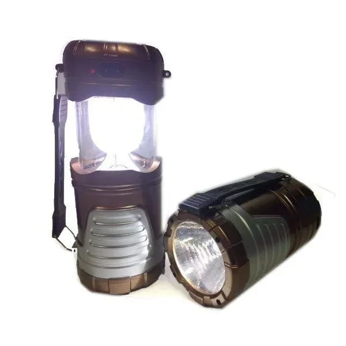 Φακός 1W & ηλιακή λάμπα camping 12 LED & powerbank GSH-7088 OEM