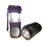 Φακός 1W & ηλιακή λάμπα camping 12 LED & powerbank GSH-7088 OEM