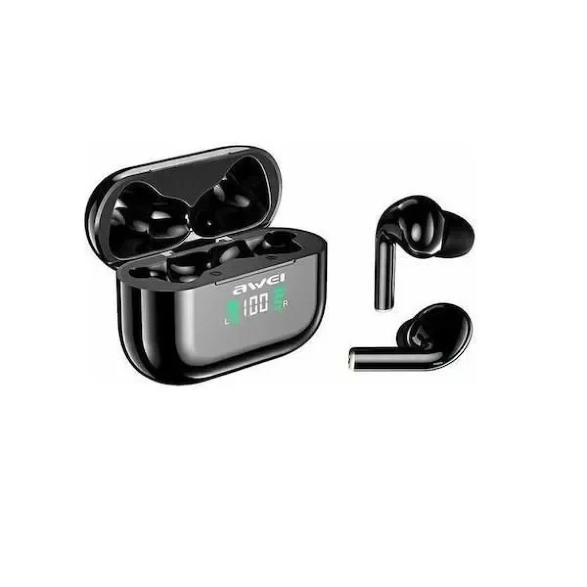 Awei T29P In-ear Bluetooth Handsfree Ακουστικά με Αντοχή στον Ιδρώτα και Θήκη Φόρτισης Μαύρα