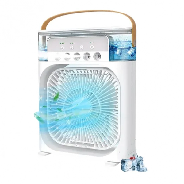 Φορητό air cooler fan 3 ταχυτήτων 3W με ψεκασμό