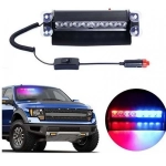 Φάρος Αυτοκινήτου Flash Light LED 8W 12V 27cm HB-803C Μπλε και Κόκκινο