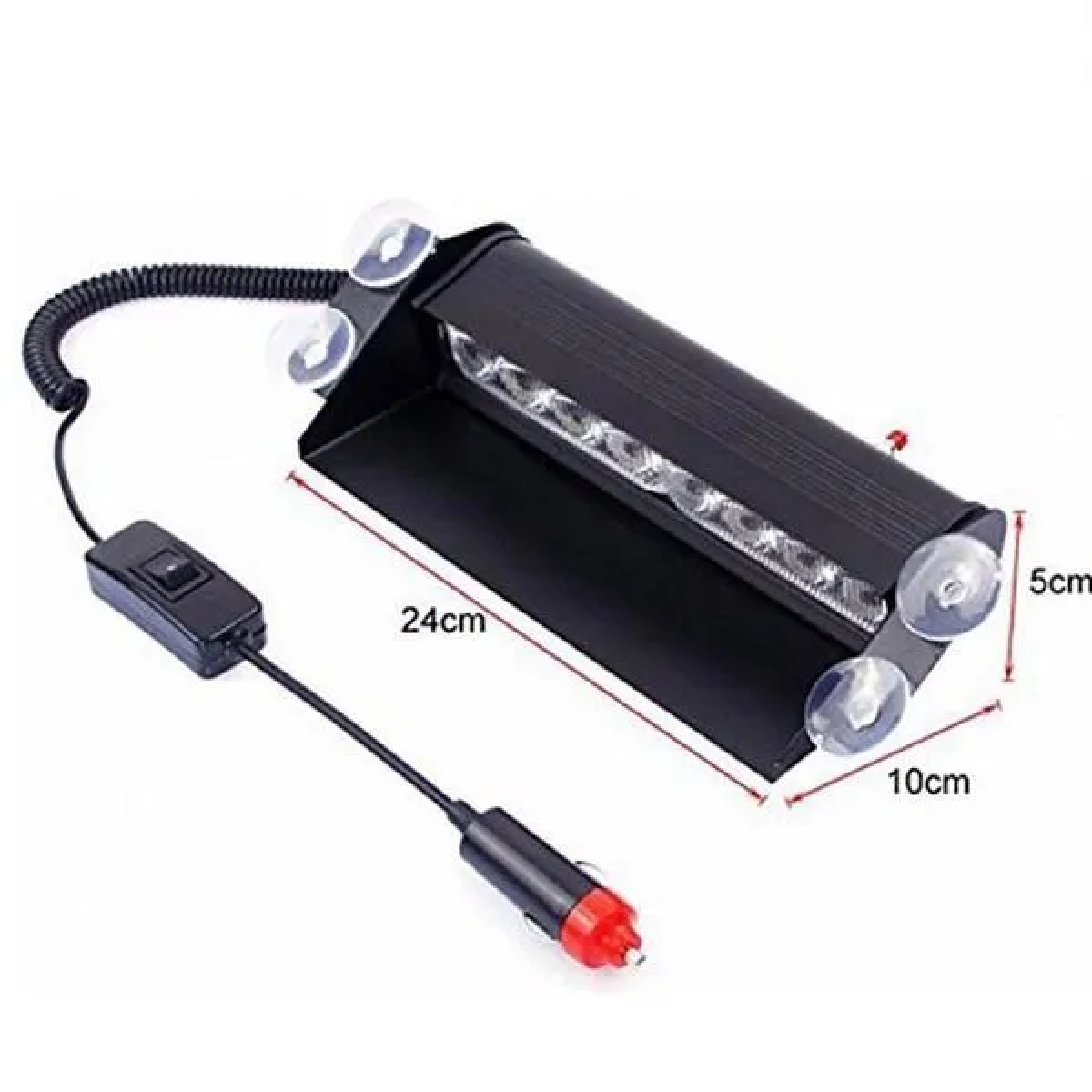 Φάρος Αυτοκινήτου Flash Light LED 8W 12V 27cm HB-803C Μπλε και Κόκκινο - Image 3