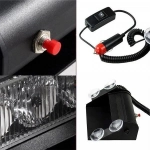 Φάρος Αυτοκινήτου Flash Light LED 8W 12V 27cm HB-803C Μπλε και Κόκκινο - Image 6