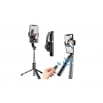 Q08 Selfie Stick Τρίποδο Κινητού με Bluetooth Μαύρο