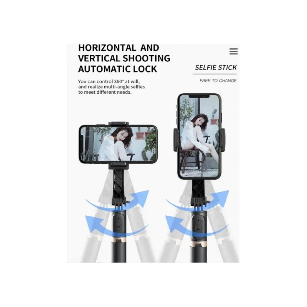 Q08 Selfie Stick Τρίποδο Κινητού με Bluetooth Μαύρο