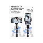 Q08 Selfie Stick Τρίποδο Κινητού με Bluetooth Μαύρο