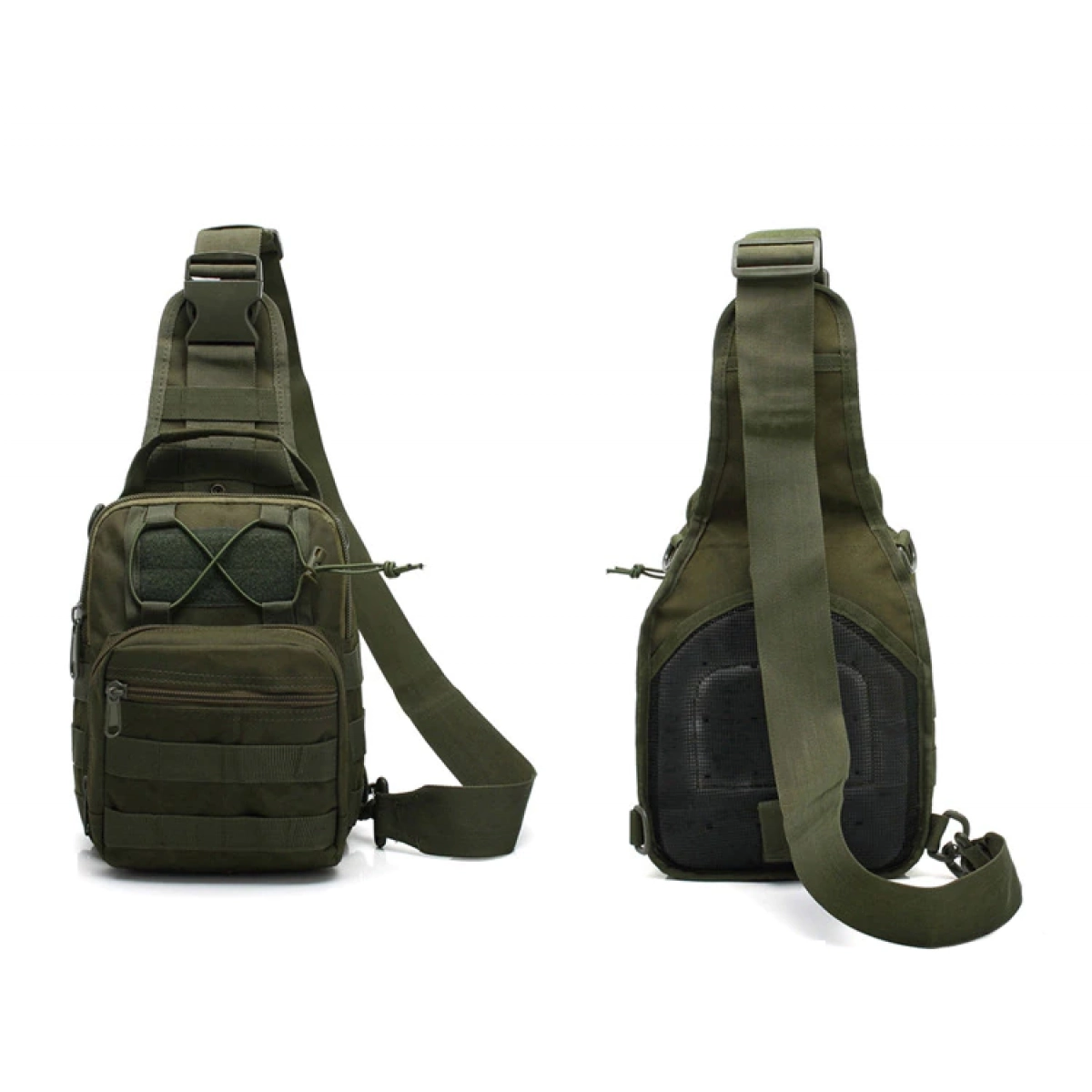 Military Sling Shoulder Tactical Bagpack Τσάντα χιαστί για αναρρίχηση πεζοπορίας σε πράσινο 8L - Image 2