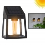 4x Ηλιακά Διακοσμητικά LED Αδιάβροχα Επιτοίχια Φωτιστικά 10Lm Θερμού Κίτρινου Ατμοσφαιρικού Φωτισμού με Φωτοκύτταρο - Σετ 4 Τεμαχίων