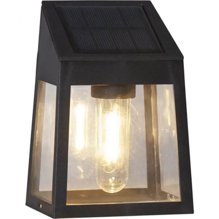 4x Ηλιακά Διακοσμητικά LED Αδιάβροχα Επιτοίχια Φωτιστικά 10Lm Θερμού Κίτρινου Ατμοσφαιρικού Φωτισμού με Φωτοκύτταρο - Σετ 4 Τεμαχίων