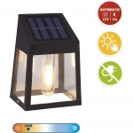 4x Ηλιακά Διακοσμητικά LED Αδιάβροχα Επιτοίχια Φωτιστικά 10Lm Θερμού Κίτρινου Ατμοσφαιρικού Φωτισμού με Φωτοκύτταρο - Σετ 4 Τεμαχίων