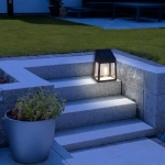 4x Ηλιακά Διακοσμητικά LED Αδιάβροχα Επιτοίχια Φωτιστικά 10Lm Θερμού Κίτρινου Ατμοσφαιρικού Φωτισμού με Φωτοκύτταρο - Σετ 4 Τεμαχίων