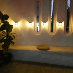 4x Ηλιακά Διακοσμητικά LED Αδιάβροχα Επιτοίχια Φωτιστικά 10Lm Θερμού Κίτρινου Ατμοσφαιρικού Φωτισμού με Φωτοκύτταρο - Σετ 4 Τεμαχίων