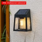 4x Ηλιακά Διακοσμητικά LED Αδιάβροχα Επιτοίχια Φωτιστικά 10Lm Θερμού Κίτρινου Ατμοσφαιρικού Φωτισμού με Φωτοκύτταρο - Σετ 4 Τεμαχίων - Image 2