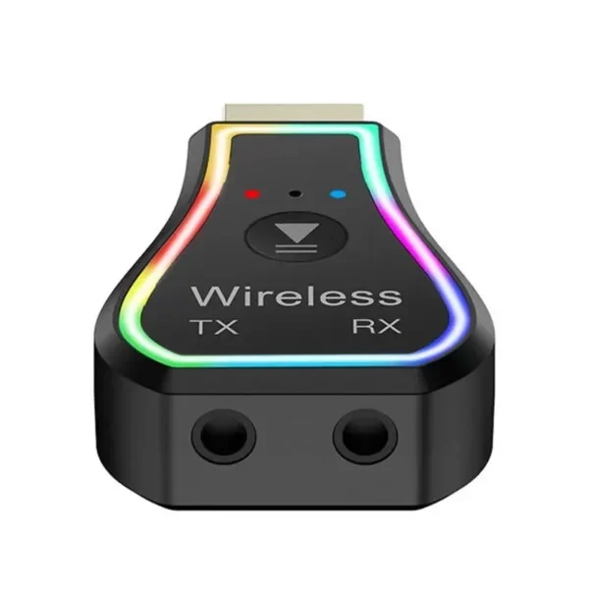 Ασύρματο Bluetooth audio Transmitter και Receiver USB μαύρο με RGB LED φωτισμό Q-TR31 Andowl