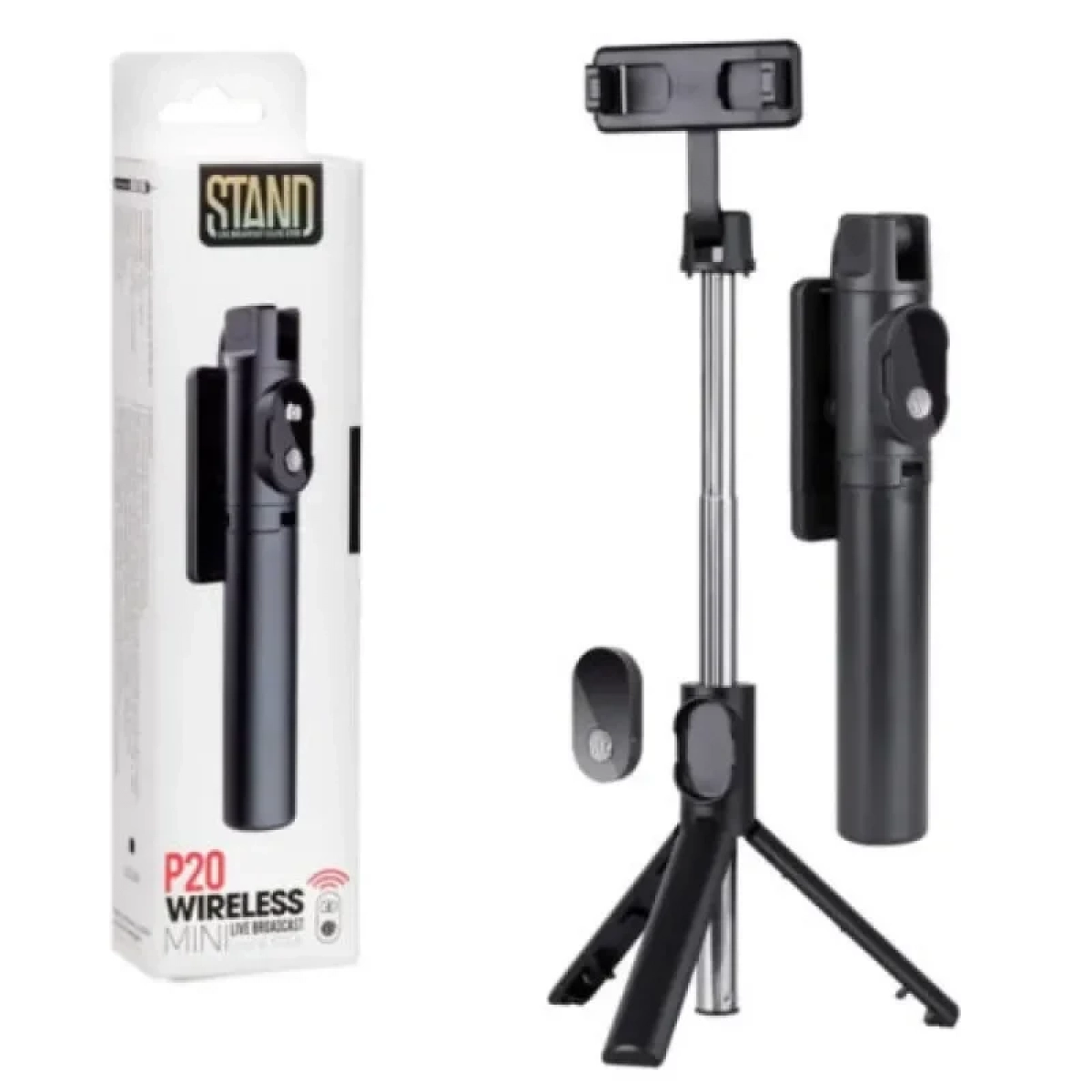 Bakeey P20 Selfie Stick με Bluetooth Μαύρο
