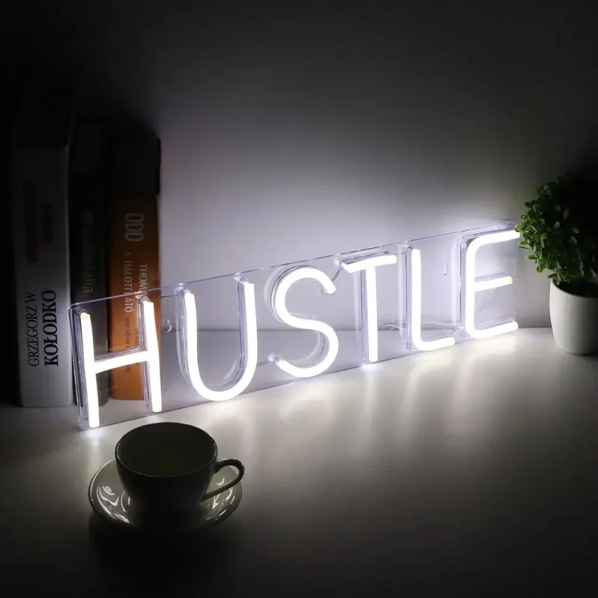 Hustle Backround Board Neon Light 13x50cm