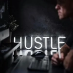 Hustle Backround Board Neon Light 13x50cm