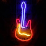 Guitar background board neon light 40*19cm