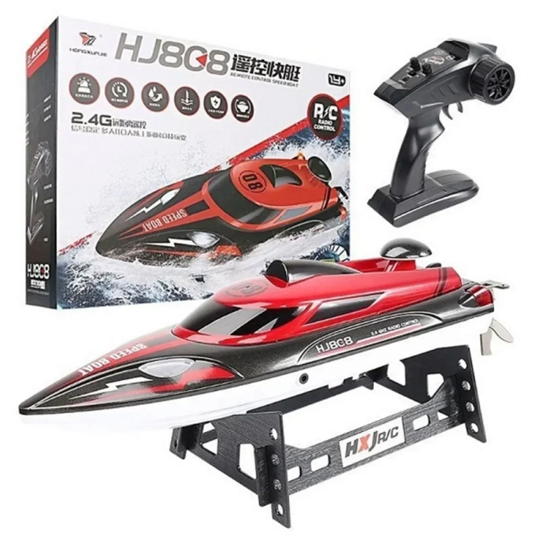 Speedboat Τηλεκατευθυνόμενο Σκάφος HJ808 σε Κόκκινο Χρώμα