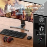 Ασύρματο Bluetooth audio Transmitter και Receiver USB μαύρο με RGB LED φωτισμό Q-TR31 Andowl