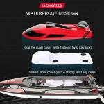 Speedboat Τηλεκατευθυνόμενο Σκάφος HJ808 σε Κόκκινο Χρώμα